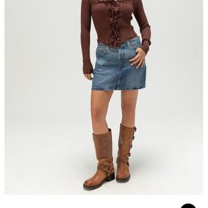 Levi’s Western Denim Mini Skirt
